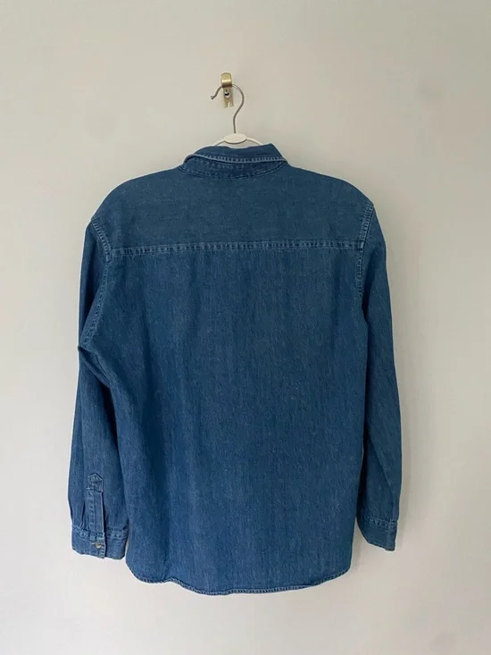 Embroidered Denim Button Up - Picture 3 of 3